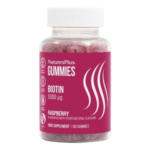 NATURES PLUS BIOTIN GUMMIES 5000MCG 60S
