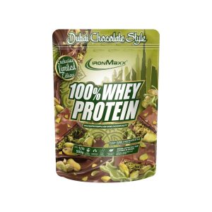 IronMaxx 100% Whey Protein – 500g Bag – Dubai Chocolate Style