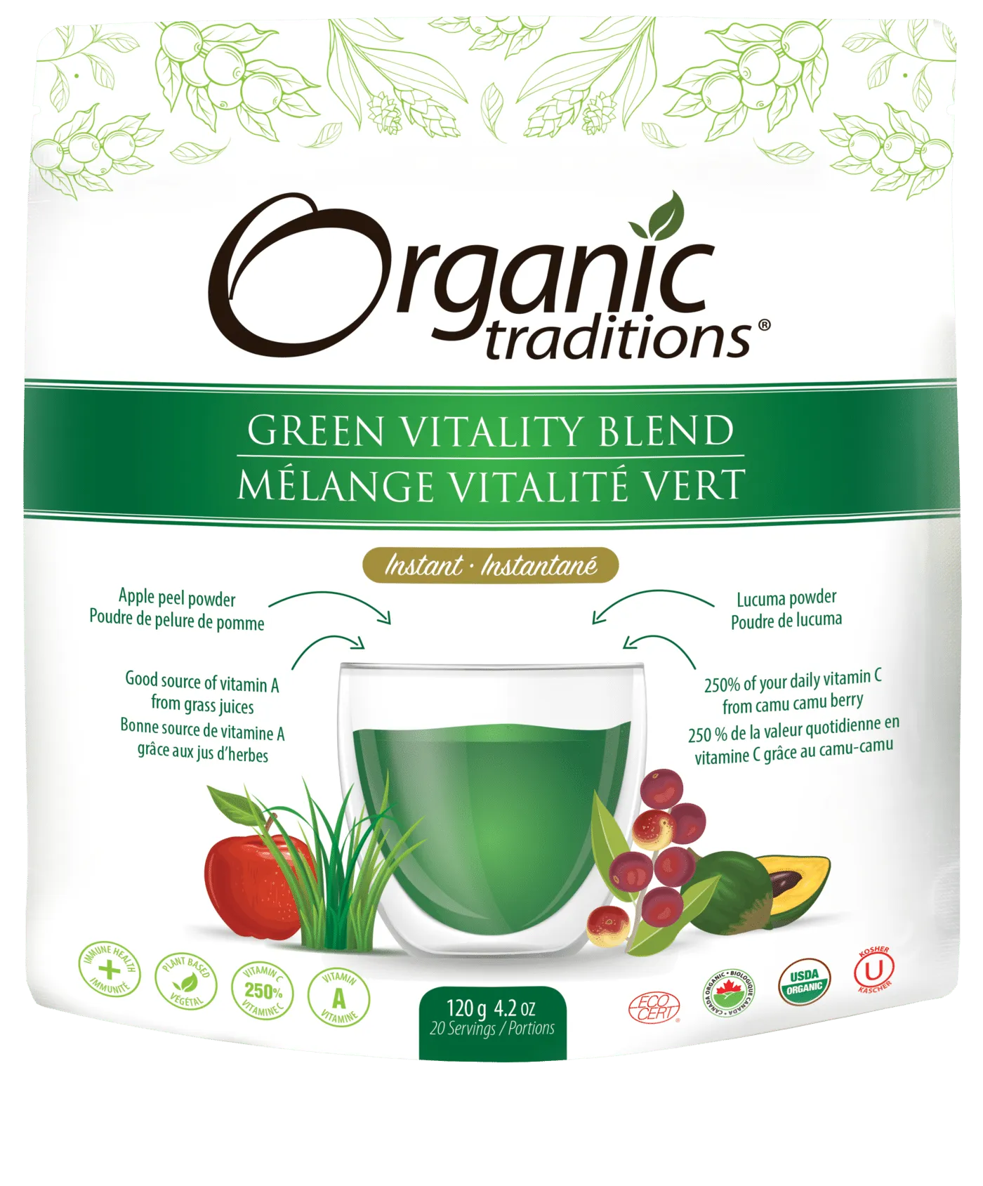 Organic Traditions – Green Vitality Blend, 120g