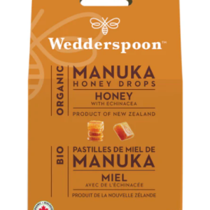 Wedderspoon Organic Manuka Honey Drops – Echinacea, 120g