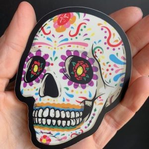 Vinyl Sticker – Calavera Day of the Dead Skull